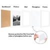 image:imageAmericanflat 11x14 Picture Frame 5Pack  Matted to 8x11  Black  Slim Molding construction Polished plexiglass front hangs vertical or horizontal sawtooth hangers includedWhite