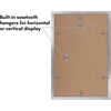 image:imageAmericanflat 11x14 Picture Frame 5Pack  Matted to 8x11  Black  Slim Molding construction Polished plexiglass front hangs vertical or horizontal sawtooth hangers includedSilver