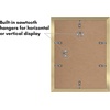 image:imageAmericanflat 11x14 Picture Frame 5Pack  Matted to 8x11  Black  Slim Molding construction Polished plexiglass front hangs vertical or horizontal sawtooth hangers includedGold