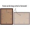 image:imageAmericanflat 11x14 Picture Frame 5Pack  Matted to 8x11  Black  Slim Molding construction Polished plexiglass front hangs vertical or horizontal sawtooth hangers includedMahogany