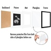 image:imageAmericanflat 11x14 Picture Frame 5Pack  Matted to 8x11  Black  Slim Molding construction Polished plexiglass front hangs vertical or horizontal sawtooth hangers includedBlack