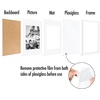 image:imageAmericanflat 11x14 Picture Frame 5Pack  Matted to 8x11  Black  Slim Molding construction Polished plexiglass front hangs vertical or horizontal sawtooth hangers includedWhite