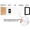 image:imageAmericanflat 11x14 Picture Frame 5Pack  Matted to 8x11  Black  Slim Molding construction Polished plexiglass front hangs vertical or horizontal sawtooth hangers includedBlack