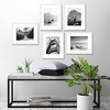 image:imageAmericanflat 11x14 Picture Frame 5Pack  Matted to 8x11  Black  Slim Molding construction Polished plexiglass front hangs vertical or horizontal sawtooth hangers includedWhite