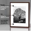 image:imageAmericanflat 11x14 Picture Frame 5Pack  Matted to 8x11  Black  Slim Molding construction Polished plexiglass front hangs vertical or horizontal sawtooth hangers includedMahogany