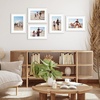 image:imageAmericanflat 11x14 Picture Frame 5Pack  Matted to 8x11  Black  Slim Molding construction Polished plexiglass front hangs vertical or horizontal sawtooth hangers includedWhite