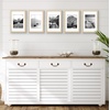 image:imageAmericanflat 11x14 Picture Frame 5Pack  Matted to 8x11  Black  Slim Molding construction Polished plexiglass front hangs vertical or horizontal sawtooth hangers includedNatural Oak