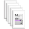 image:imageAmericanflat 11x14 Picture Frame 5Pack  Matted to 8x11  Black  Slim Molding construction Polished plexiglass front hangs vertical or horizontal sawtooth hangers includedWhite