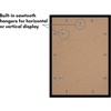 image:imageAmericanflat 11x14 Picture Frame 5Pack  Matted to 8x11  Black  Slim Molding construction Polished plexiglass front hangs vertical or horizontal sawtooth hangers includedBlack