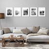 image:imageAmericanflat 11x14 Picture Frame 5Pack  Matted to 8x11  Black  Slim Molding construction Polished plexiglass front hangs vertical or horizontal sawtooth hangers includedWhite
