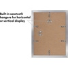 image:imageAmericanflat 11x14 Picture Frame 5Pack  Matted to 8x11  Black  Slim Molding construction Polished plexiglass front hangs vertical or horizontal sawtooth hangers includedSilver