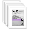 image:imageAmericanflat 11x14 Picture Frame 5Pack  Matted to 8x11  Black  Slim Molding construction Polished plexiglass front hangs vertical or horizontal sawtooth hangers includedWhite