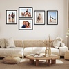 image:imageAmericanflat 11x14 Picture Frame 5Pack  Matted to 8x11  Black  Slim Molding construction Polished plexiglass front hangs vertical or horizontal sawtooth hangers includedBlack