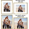 image:imageAmericanflat 11x14 Picture Frame 5Pack  Matted to 8x11  Black  Slim Molding construction Polished plexiglass front hangs vertical or horizontal sawtooth hangers includedGold