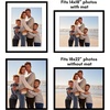 image:imageAmericanflat 11x14 Picture Frame 5Pack  Matted to 8x11  Black  Slim Molding construction Polished plexiglass front hangs vertical or horizontal sawtooth hangers includedBlack