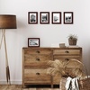 image:imageAmericanflat 11x14 Picture Frame 5Pack  Matted to 8x11  Black  Slim Molding construction Polished plexiglass front hangs vertical or horizontal sawtooth hangers includedMahogany