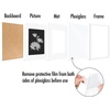 image:imageAmericanflat 11x14 Picture Frame 5Pack  Matted to 8x11  Black  Slim Molding construction Polished plexiglass front hangs vertical or horizontal sawtooth hangers includedWhite