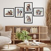 image:imageAmericanflat 11x14 Picture Frame 5Pack  Matted to 8x11  Black  Slim Molding construction Polished plexiglass front hangs vertical or horizontal sawtooth hangers includedBlack