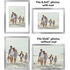 image:imageAmericanflat 11x14 Picture Frame 5Pack  Matted to 8x11  Black  Slim Molding construction Polished plexiglass front hangs vertical or horizontal sawtooth hangers includedSilver