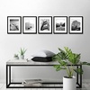 image:imageAmericanflat 11x14 Picture Frame 5Pack  Matted to 8x11  Black  Slim Molding construction Polished plexiglass front hangs vertical or horizontal sawtooth hangers includedBlack