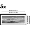 image:imageAmericanflat 11x14 Picture Frame 5Pack  Matted to 8x11  Black  Slim Molding construction Polished plexiglass front hangs vertical or horizontal sawtooth hangers includedBlack