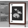 image:imageAmericanflat 11x14 Picture Frame 5Pack  Matted to 8x11  Black  Slim Molding construction Polished plexiglass front hangs vertical or horizontal sawtooth hangers includedMahogany