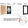 image:imageAmericanflat 11x14 Picture Frame 5Pack  Matted to 8x11  Black  Slim Molding construction Polished plexiglass front hangs vertical or horizontal sawtooth hangers includedBlack