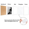 image:imageAmericanflat 11x14 Picture Frame 5Pack  Matted to 8x11  Black  Slim Molding construction Polished plexiglass front hangs vertical or horizontal sawtooth hangers includedWhite