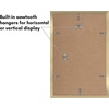 image:imageAmericanflat 11x14 Picture Frame 5Pack  Matted to 8x11  Black  Slim Molding construction Polished plexiglass front hangs vertical or horizontal sawtooth hangers includedGold