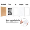 image:imageAmericanflat 11x14 Picture Frame 5Pack  Matted to 8x11  Black  Slim Molding construction Polished plexiglass front hangs vertical or horizontal sawtooth hangers includedWhite