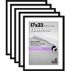 image:imageAmericanflat 11x14 Picture Frame 5Pack  Matted to 8x11  Black  Slim Molding construction Polished plexiglass front hangs vertical or horizontal sawtooth hangers includedBlack