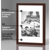 image:imageAmericanflat 11x14 Picture Frame 5Pack  Matted to 8x11  Black  Slim Molding construction Polished plexiglass front hangs vertical or horizontal sawtooth hangers includedMahogany