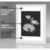 image:imageAmericanflat 11x14 Picture Frame 5Pack  Matted to 8x11  Black  Slim Molding construction Polished plexiglass front hangs vertical or horizontal sawtooth hangers includedWhite