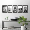 image:imageAmericanflat 11x14 Picture Frame 5Pack  Matted to 8x11  Black  Slim Molding construction Polished plexiglass front hangs vertical or horizontal sawtooth hangers includedBlack
