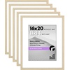 image:imageAmericanflat 11x14 Picture Frame 5Pack  Matted to 8x11  Black  Slim Molding construction Polished plexiglass front hangs vertical or horizontal sawtooth hangers includedNatural Oak