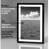 image:imageAmericanflat 11x14 Picture Frame 5Pack  Matted to 8x11  Black  Slim Molding construction Polished plexiglass front hangs vertical or horizontal sawtooth hangers includedBlack
