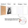 image:imageAmericanflat 11x14 Picture Frame 5Pack  Matted to 8x11  Black  Slim Molding construction Polished plexiglass front hangs vertical or horizontal sawtooth hangers includedWhite