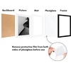 image:imageAmericanflat 11x14 Picture Frame 5Pack  Matted to 8x11  Black  Slim Molding construction Polished plexiglass front hangs vertical or horizontal sawtooth hangers includedBlack