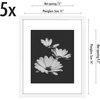 image:imageAmericanflat 11x14 Picture Frame 5Pack  Matted to 8x11  Black  Slim Molding construction Polished plexiglass front hangs vertical or horizontal sawtooth hangers includedWhite
