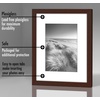 image:imageAmericanflat 11x14 Picture Frame 5Pack  Matted to 8x11  Black  Slim Molding construction Polished plexiglass front hangs vertical or horizontal sawtooth hangers includedMahogany