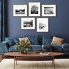 image:imageAmericanflat 11x14 Picture Frame 5Pack  Matted to 8x11  Black  Slim Molding construction Polished plexiglass front hangs vertical or horizontal sawtooth hangers includedGold
