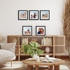 image:imageAmericanflat 11x14 Picture Frame 5Pack  Matted to 8x11  Black  Slim Molding construction Polished plexiglass front hangs vertical or horizontal sawtooth hangers includedBlack