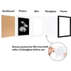 image:imageAmericanflat 11x14 Picture Frame 5Pack  Matted to 8x11  Black  Slim Molding construction Polished plexiglass front hangs vertical or horizontal sawtooth hangers includedBlack
