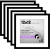 image:imageAmericanflat 11x14 Picture Frame 5Pack  Matted to 8x11  Black  Slim Molding construction Polished plexiglass front hangs vertical or horizontal sawtooth hangers includedBlack