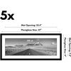image:imageAmericanflat 11x14 Picture Frame 5Pack  Matted to 8x11  Black  Slim Molding construction Polished plexiglass front hangs vertical or horizontal sawtooth hangers includedBlack