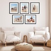 image:imageAmericanflat 11x14 Picture Frame 5Pack  Matted to 8x11  Black  Slim Molding construction Polished plexiglass front hangs vertical or horizontal sawtooth hangers includedBlack