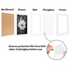 image:imageAmericanflat 11x14 Picture Frame 5Pack  Matted to 8x11  Black  Slim Molding construction Polished plexiglass front hangs vertical or horizontal sawtooth hangers includedWhite