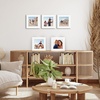 image:imageAmericanflat 11x14 Picture Frame 5Pack  Matted to 8x11  Black  Slim Molding construction Polished plexiglass front hangs vertical or horizontal sawtooth hangers includedWhite