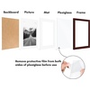 image:imageAmericanflat 11x14 Picture Frame 5Pack  Matted to 8x11  Black  Slim Molding construction Polished plexiglass front hangs vertical or horizontal sawtooth hangers includedMahogany