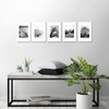 image:imageAmericanflat 11x14 Picture Frame 5Pack  Matted to 8x11  Black  Slim Molding construction Polished plexiglass front hangs vertical or horizontal sawtooth hangers includedWhite